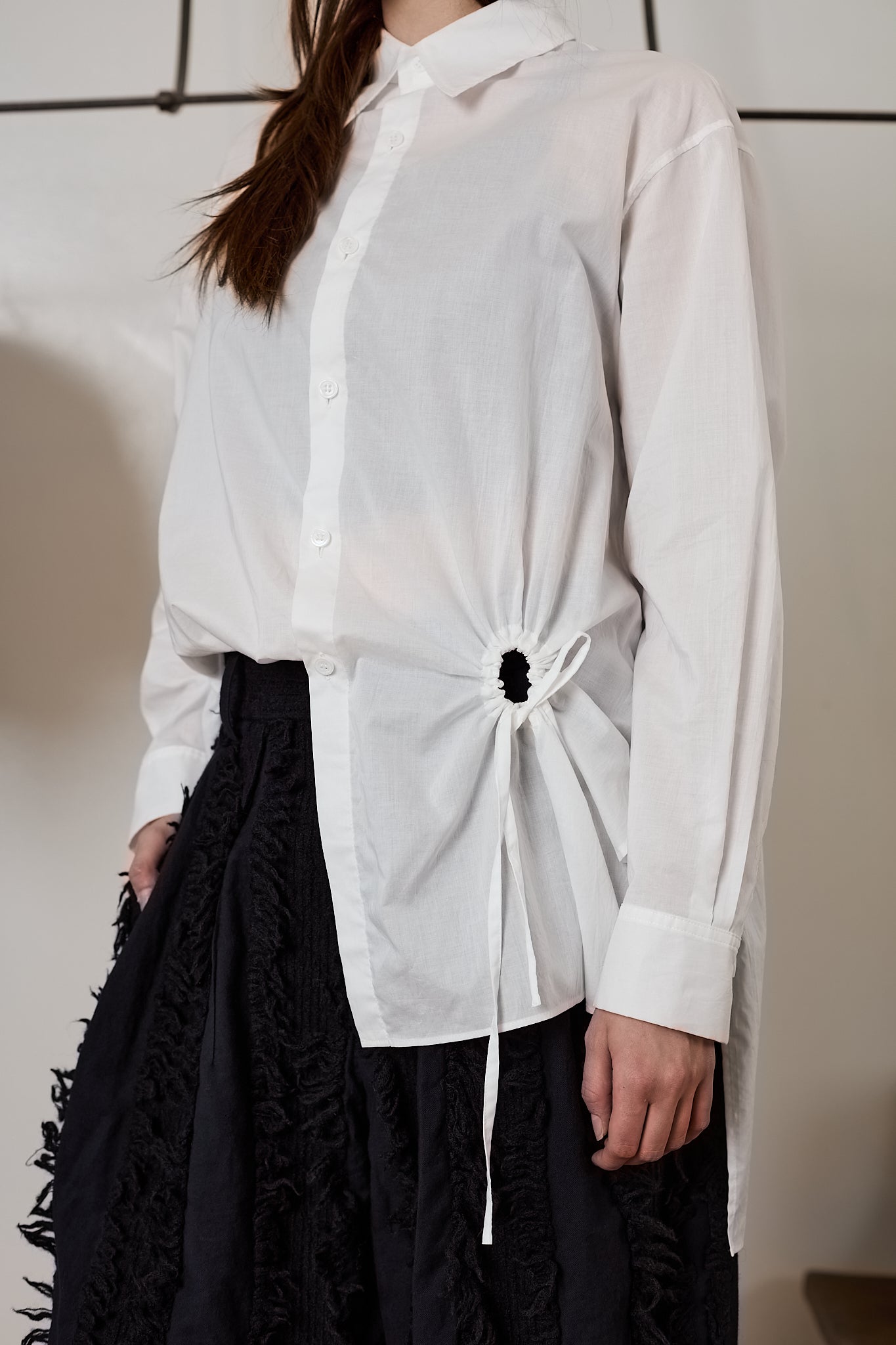 Circle Gathered Shirt