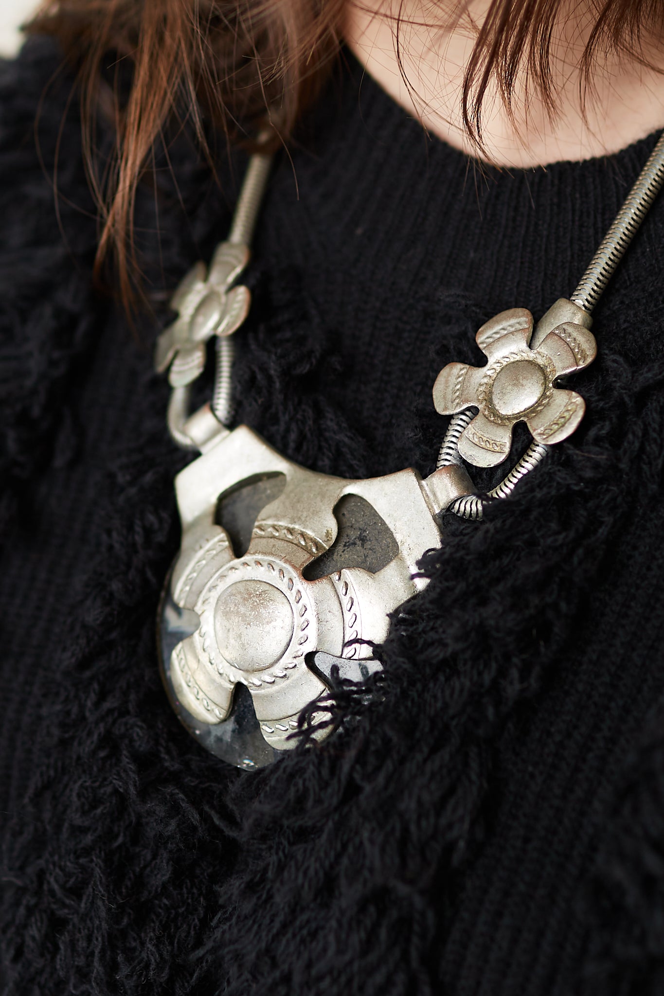 Vintage Oversized Statement Necklace