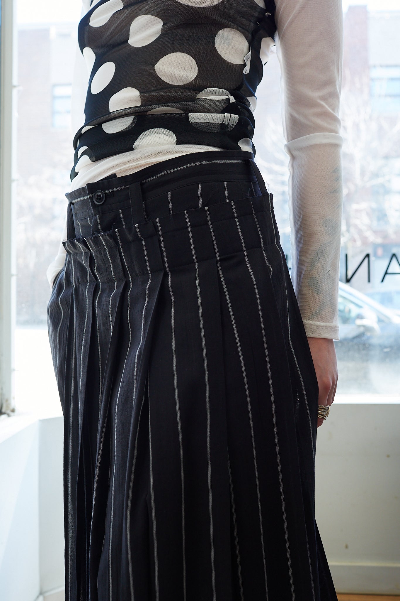 Wrap Pleated Pant