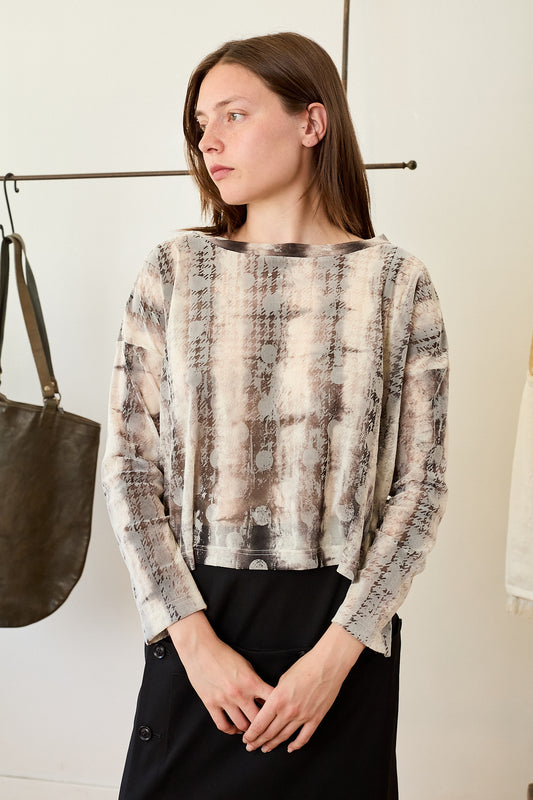 Cropped Round-Neck Tee