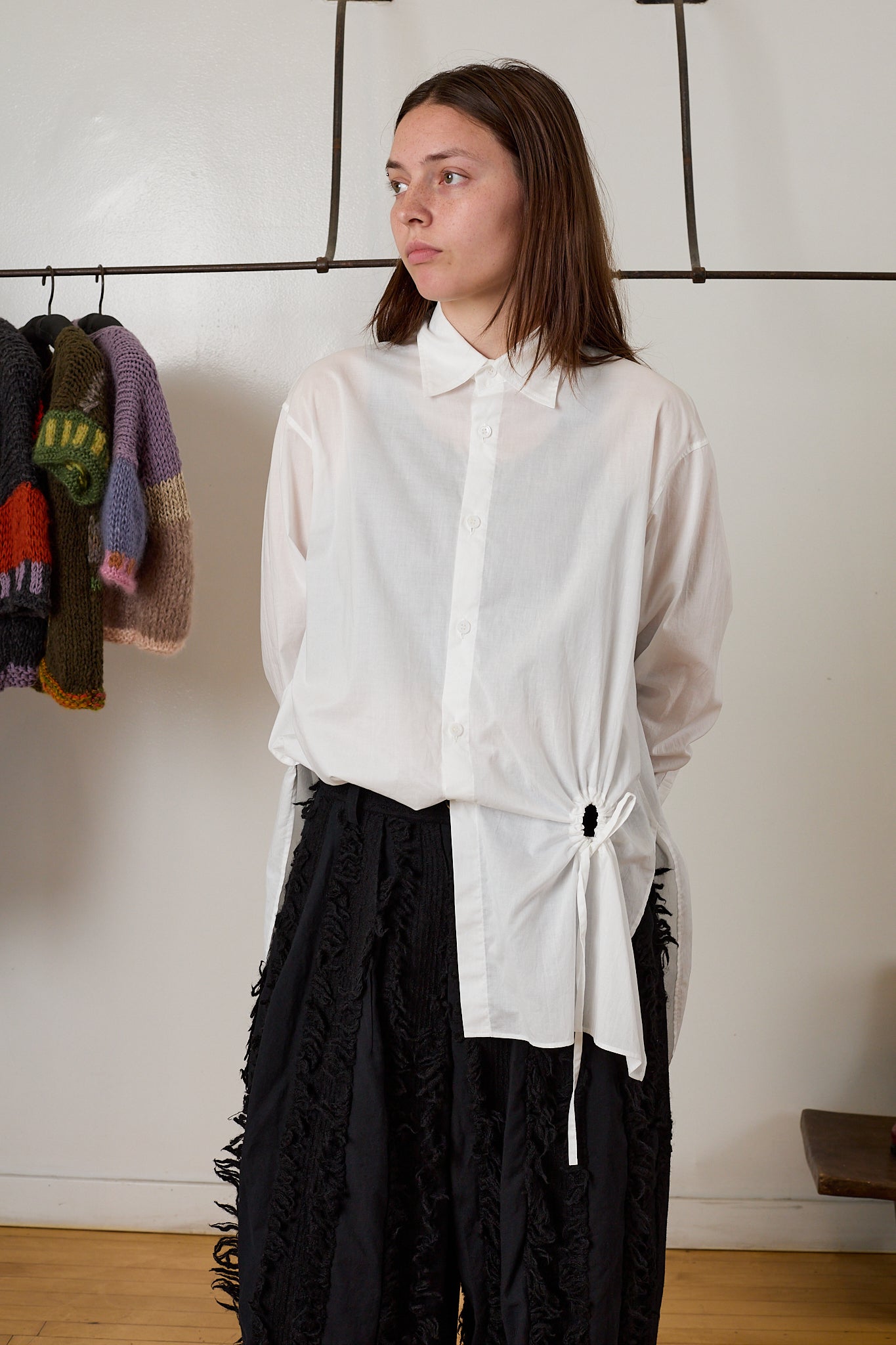 Circle Gathered Shirt