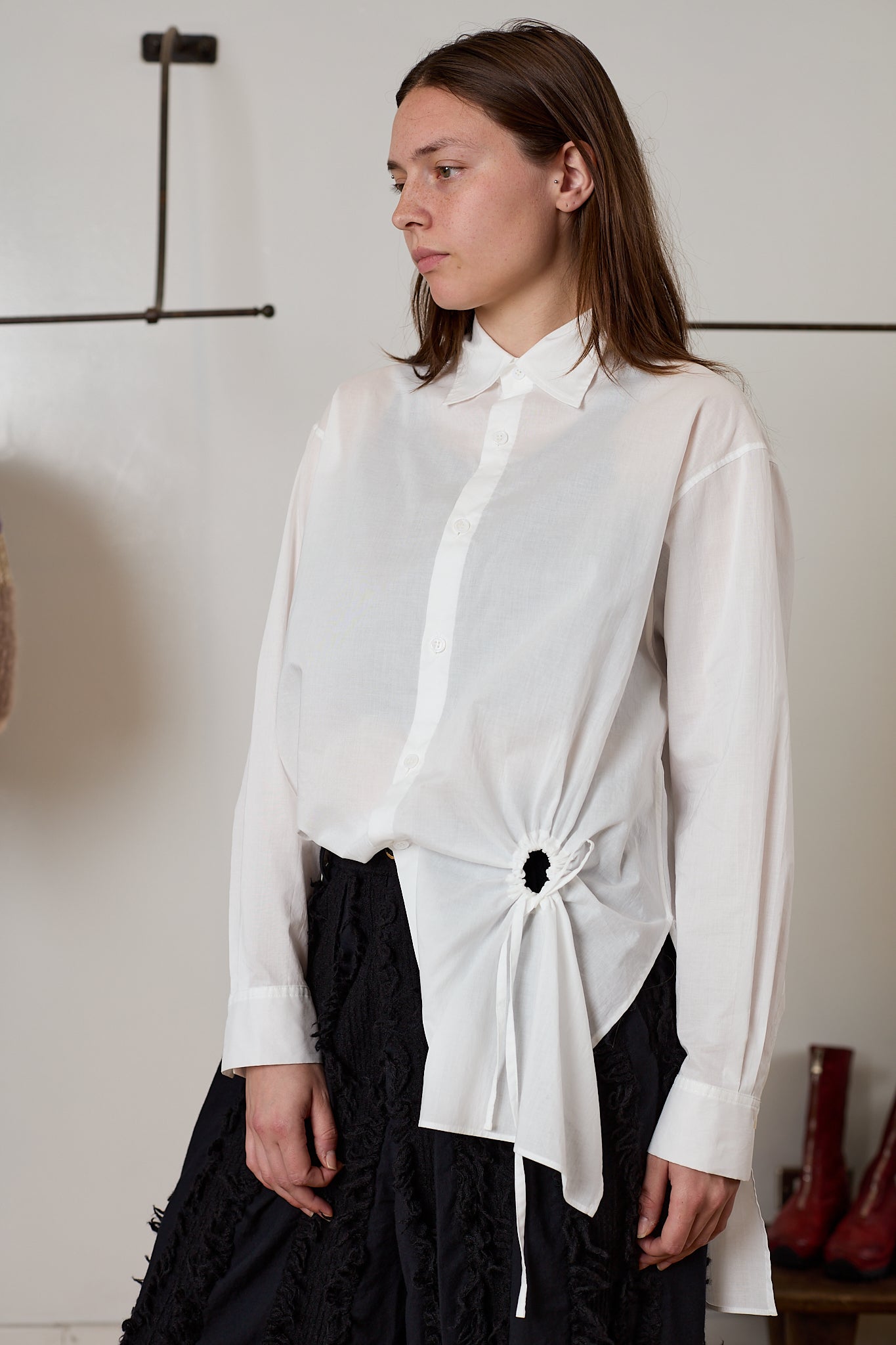 Circle Gathered Shirt