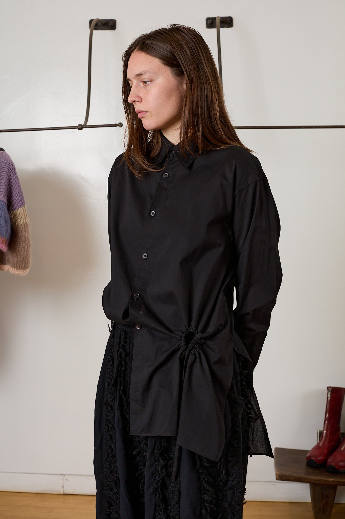 Circle Gathered Shirt