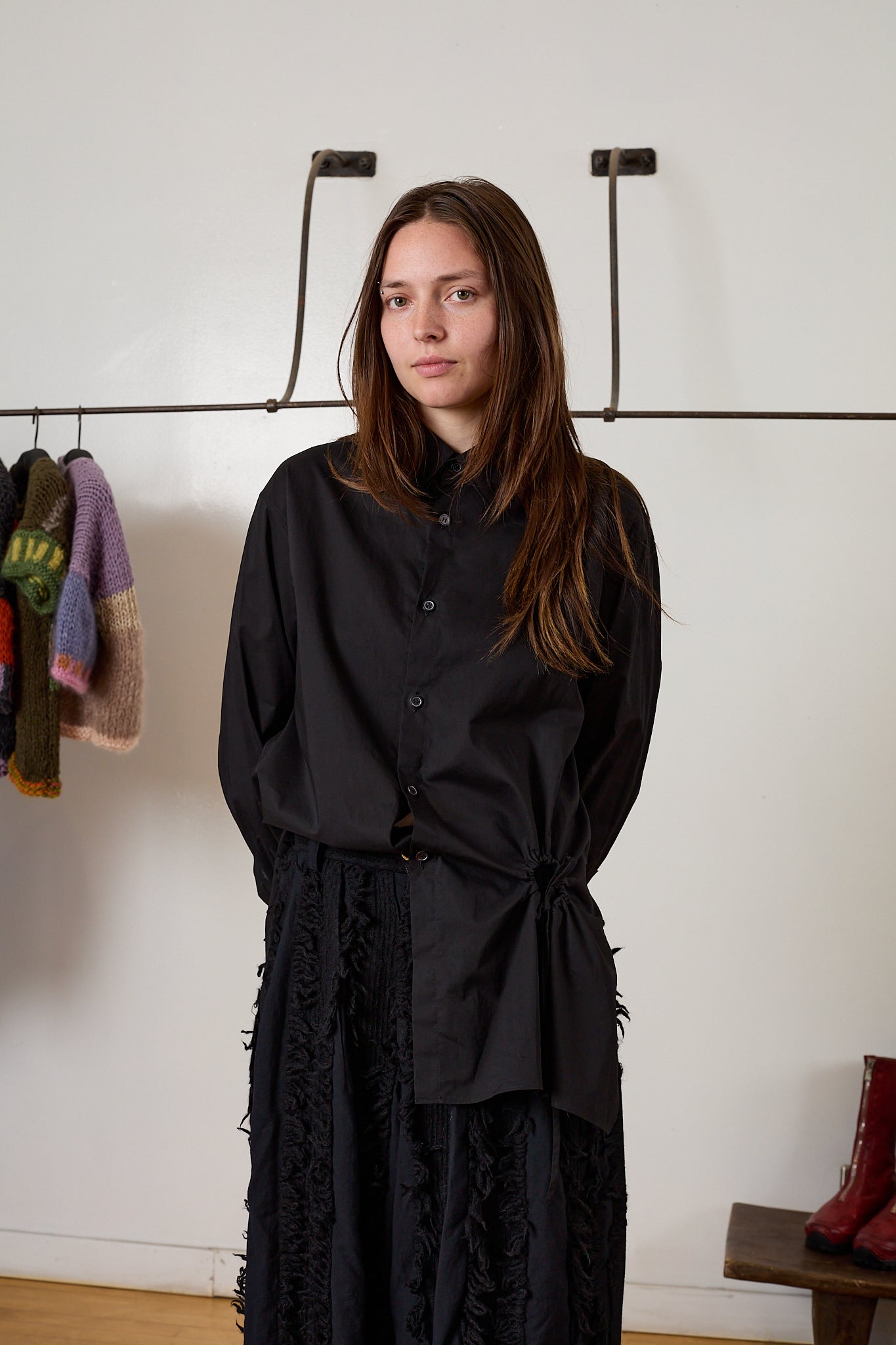 Circle Gathered Shirt