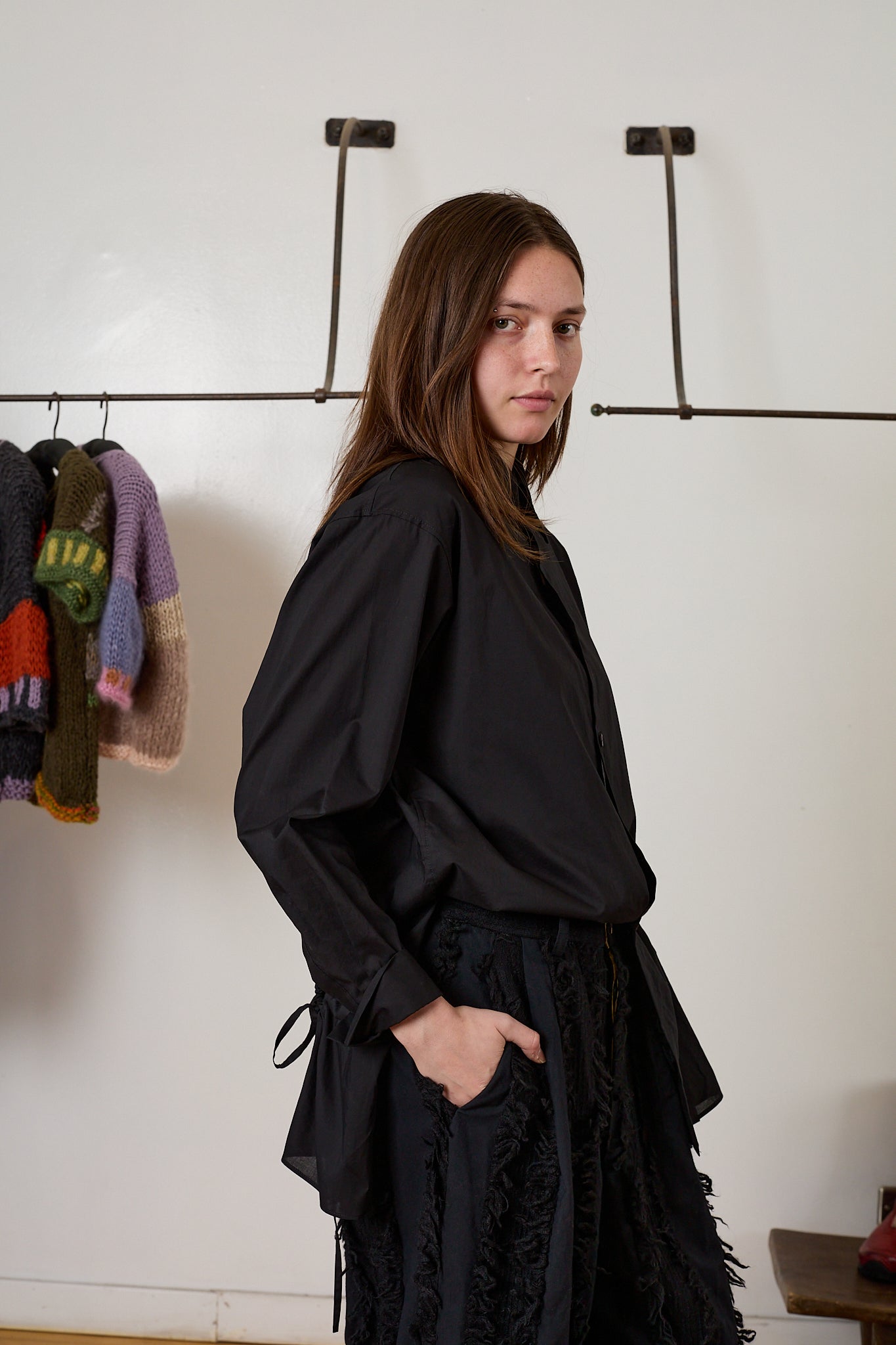 Circle Gathered Shirt