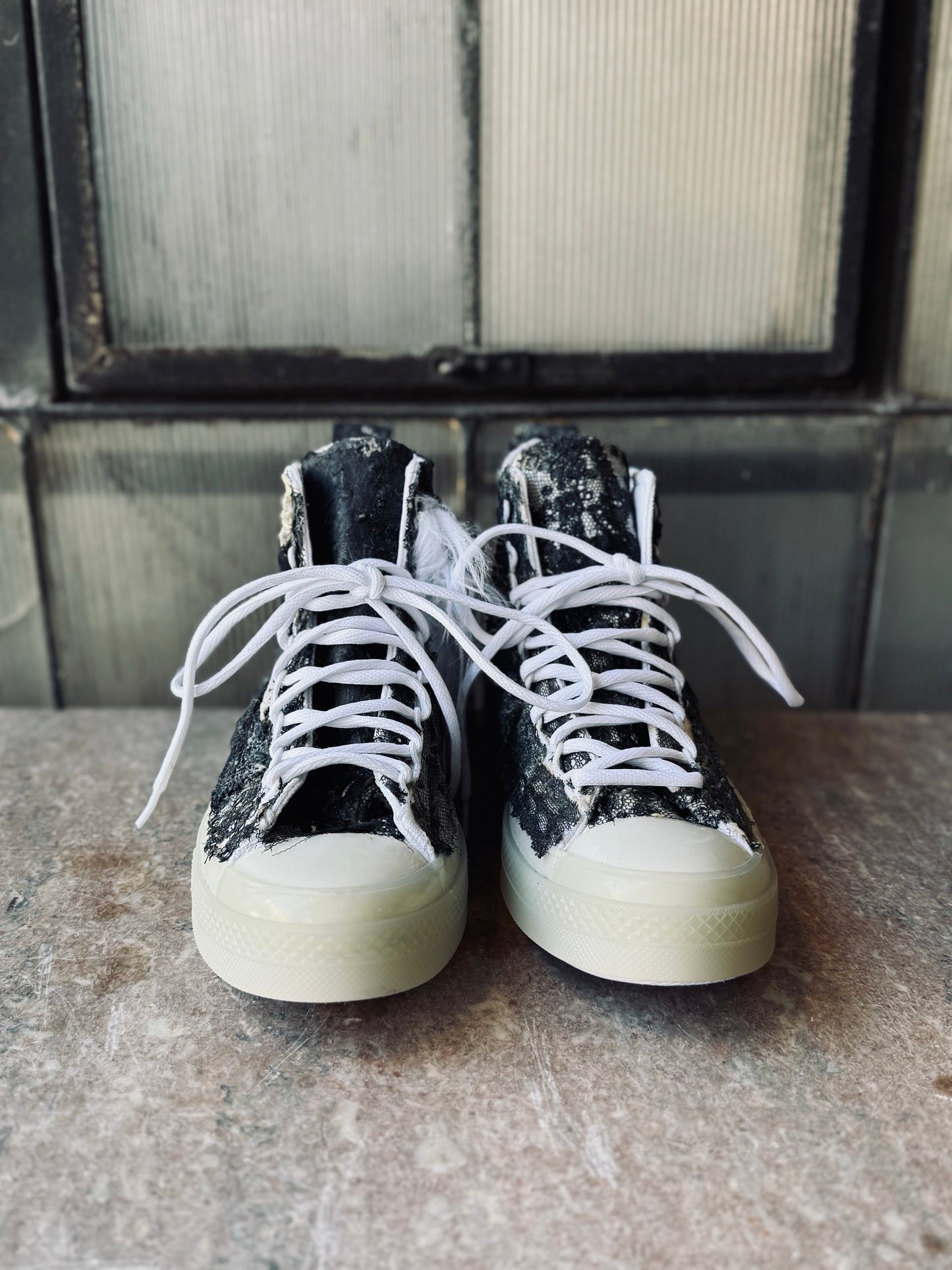 Latex Gym Shoe (high-top w/translucent sole)