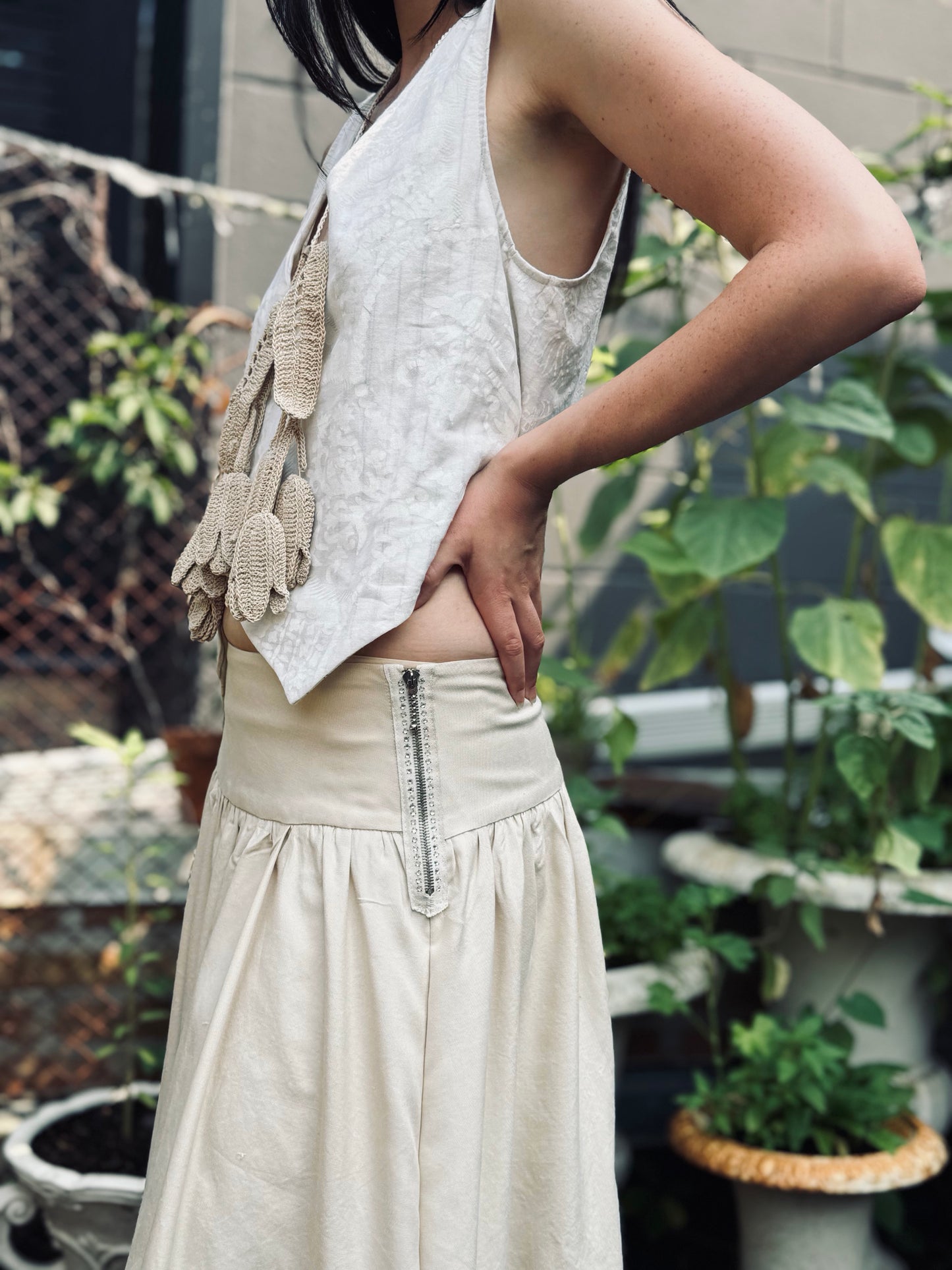 Cream Vest