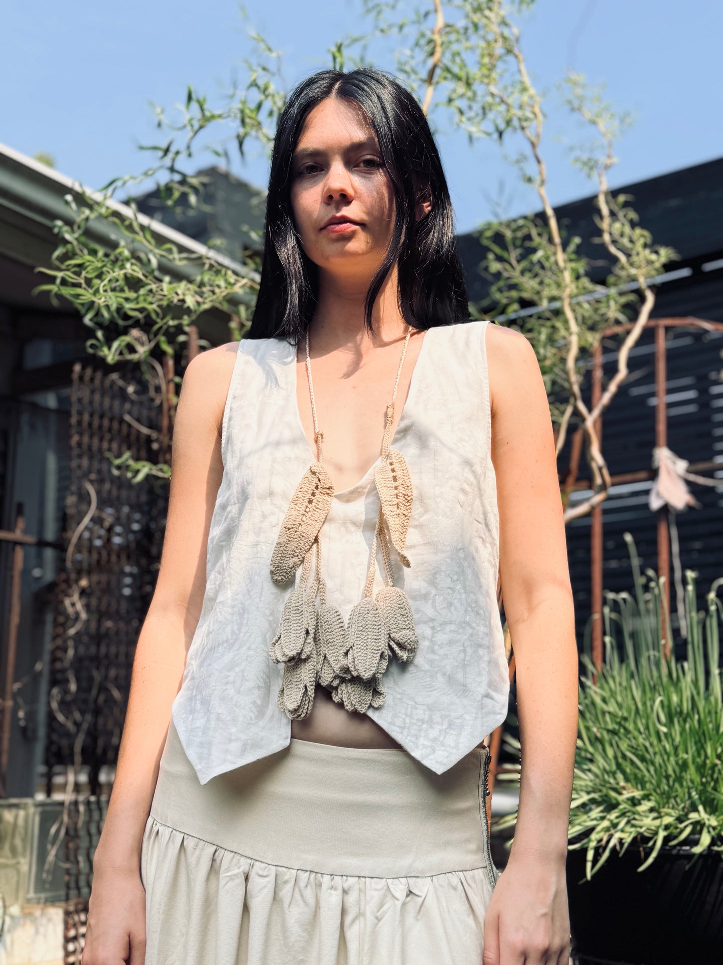 Cream Vest