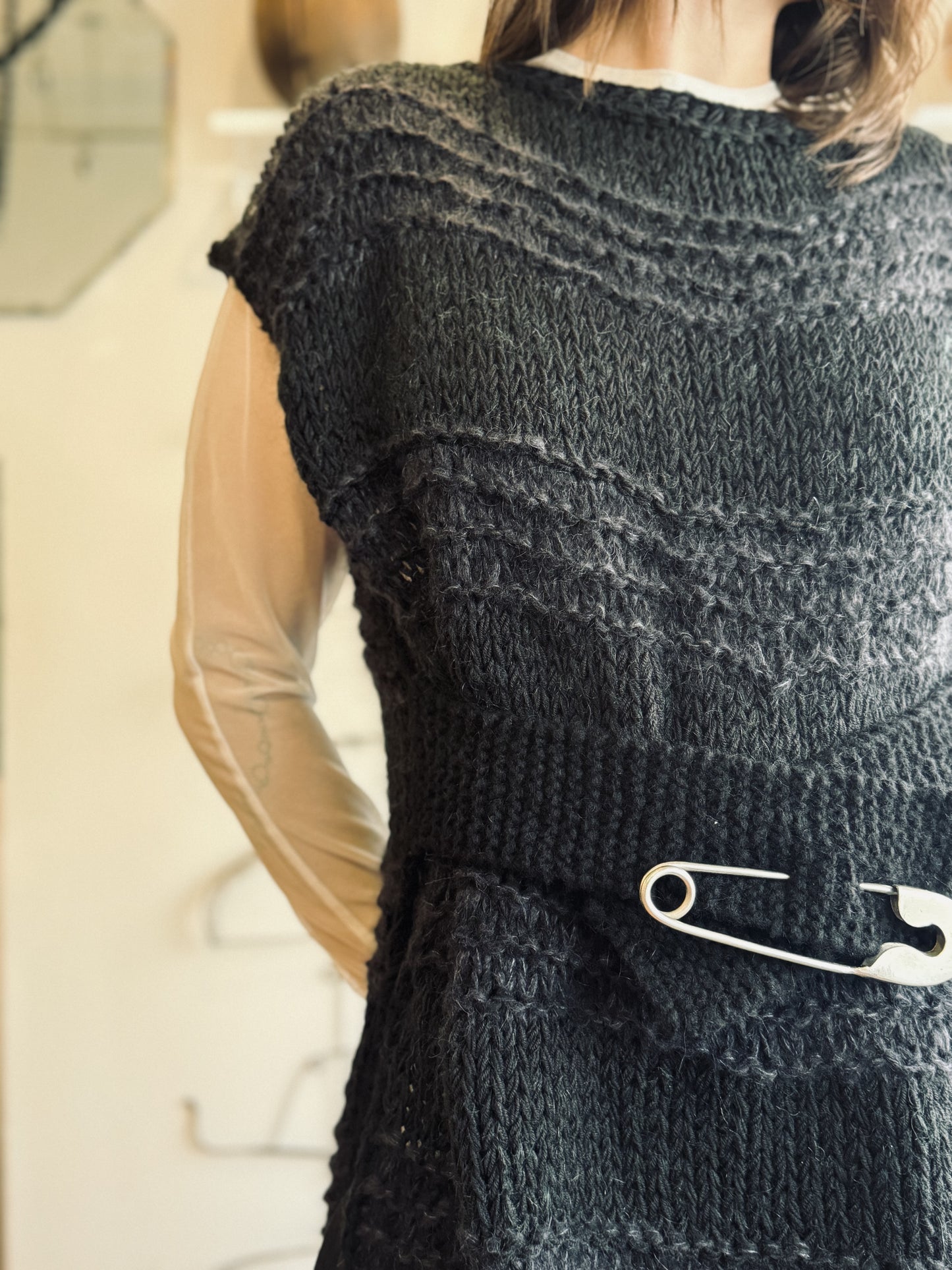 Hand-knit Cashmere Vest