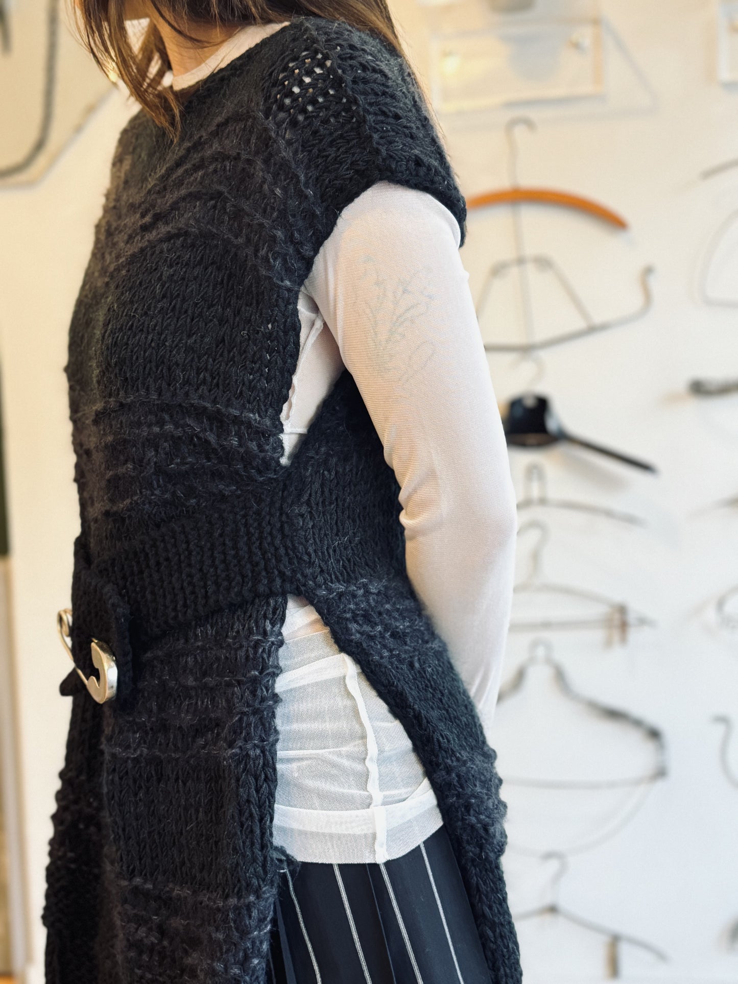 Hand-knit Cashmere Vest