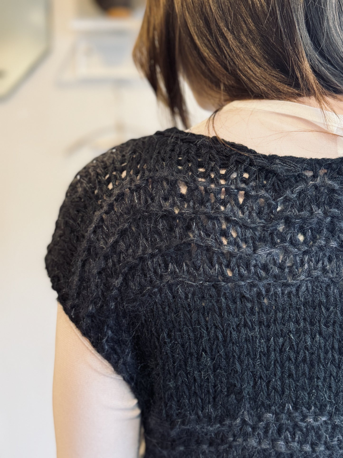 Hand-knit Cashmere Vest